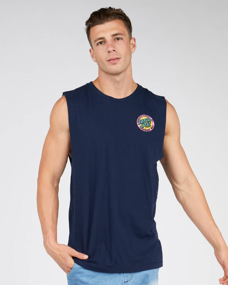 Santa Cruz MFG Dot Retro Muscle Tank for Mens