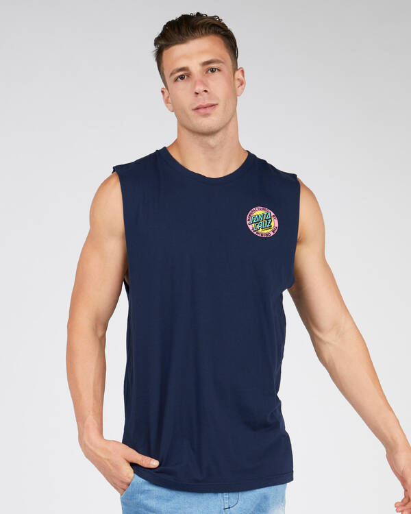 Santa Cruz MFG Dot Retro Muscle Tank for Mens
