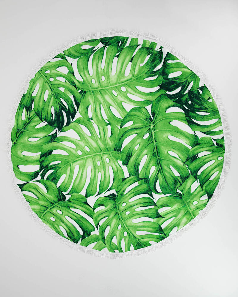Kaiami Monsteria Round Towel for Womens