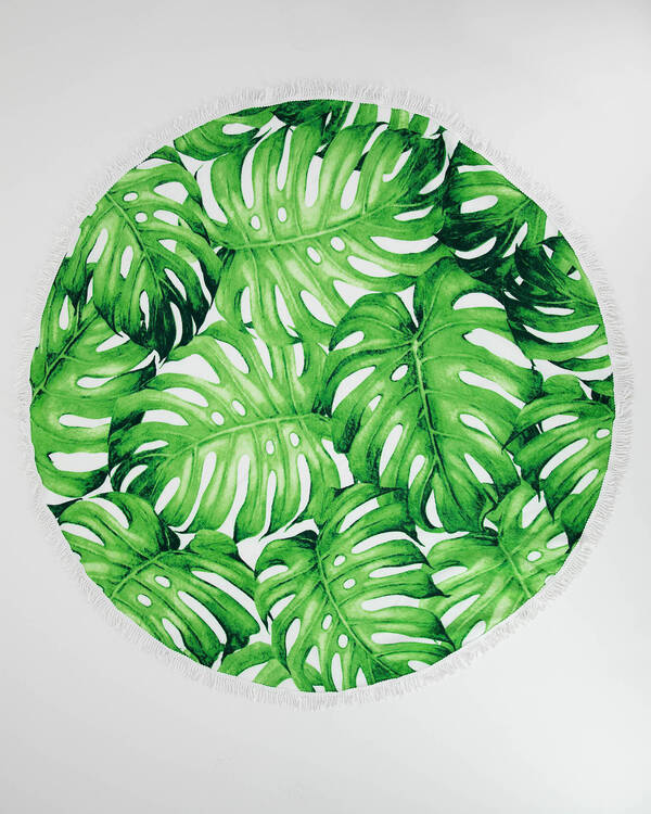 Kaiami Monsteria Round Towel for Womens
