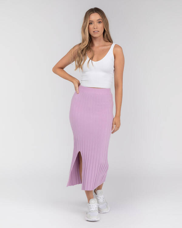 Ava And Ever Halsey Knit Midi Skirt for Womens