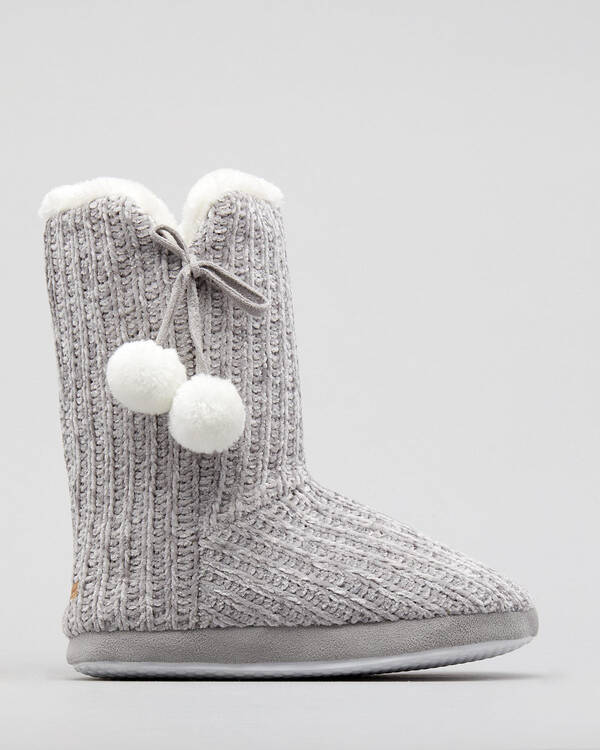 Sleepy Squirrel Chonny Slipper Boots for Womens