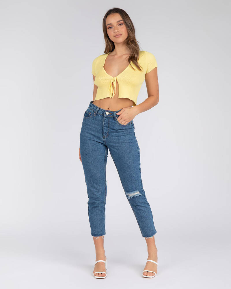 Ava And Ever Almost Famous Knit Top for Womens