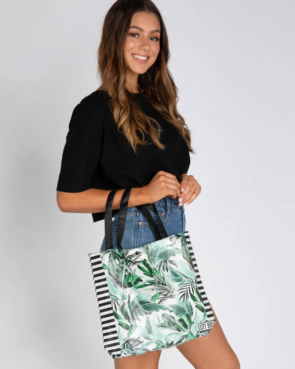 Mooloola Stripe Fern Eco Bag for Womens