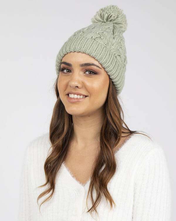 Used Pom Pom Beanie for Womens