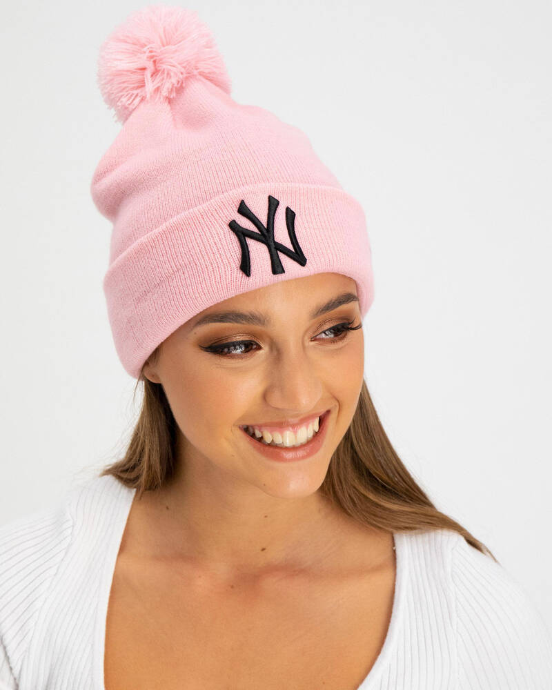 New Era Ny Yankees Pom Pom Beanie for Womens