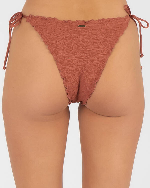 Rusty Sandalwood Midi Bikini Bottom for Womens