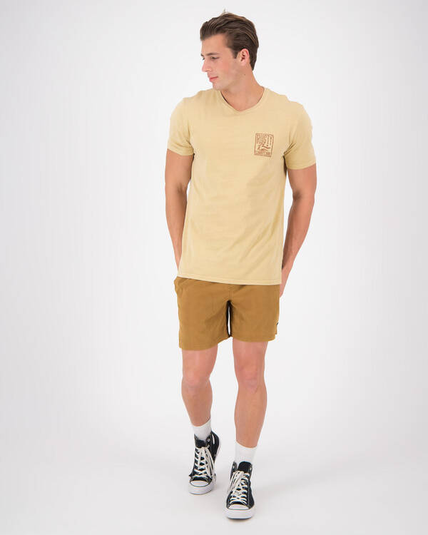 Rusty Dynamic Elastic Waist Shorts for Mens