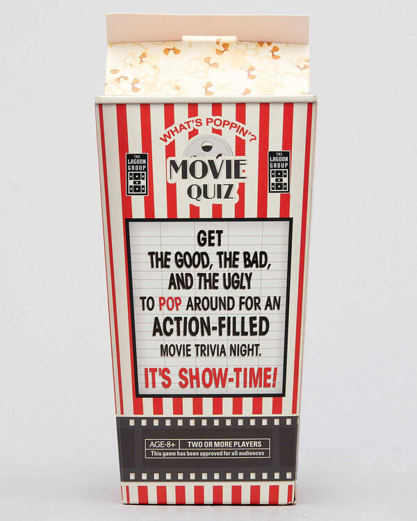 Independence Studio What's Poppin Movie Quiz for Unisex