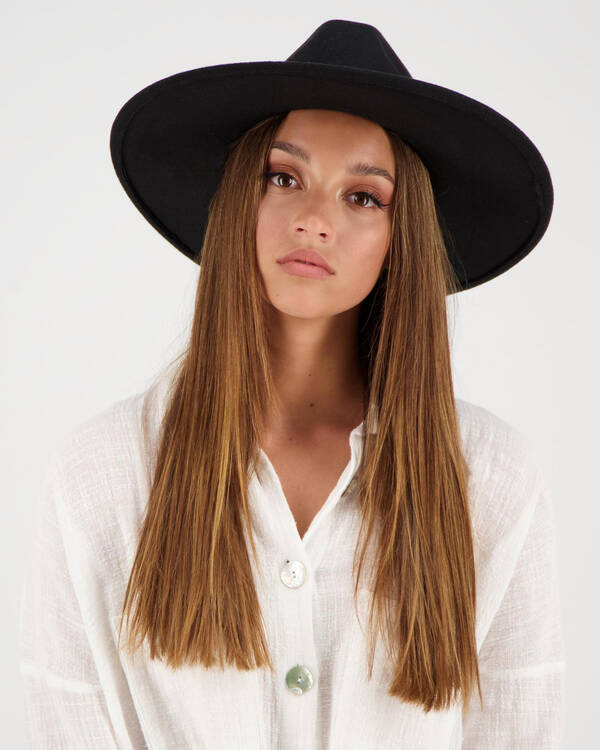 Mooloola Archie Wide Brim Felt Hat for Womens
