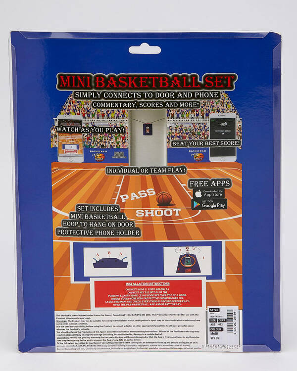 Get It Now Pass & Shoot Basketball Set for Mens