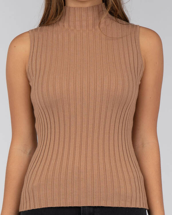 Yours Truly Feel It Still Knit Top for Womens