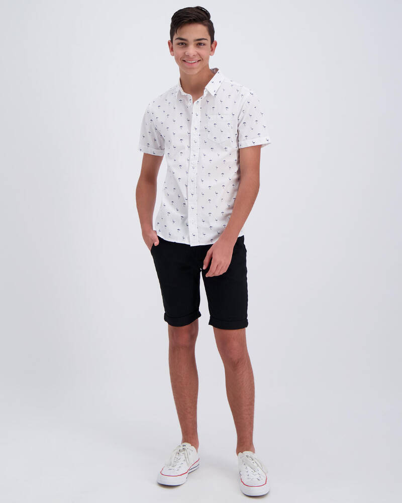Lucid Boys Flamingo Short Sleeve Shirt for Mens