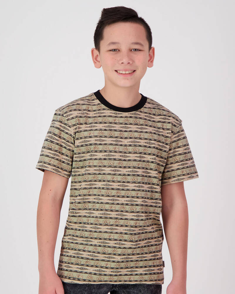 Rhythm Boys Tribe Stripe T-Shirt for Mens