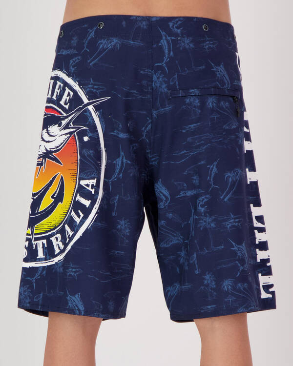 Salty Life Reflections Board Shorts for Mens