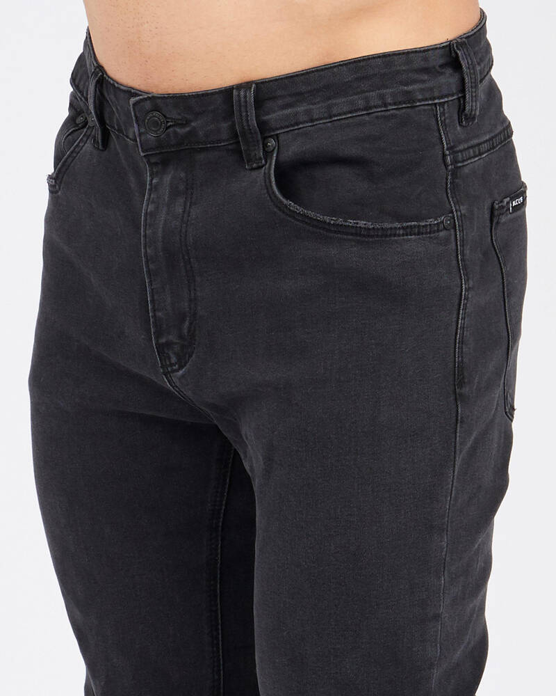 Black Palms The Skinny Crop Jeans for Mens