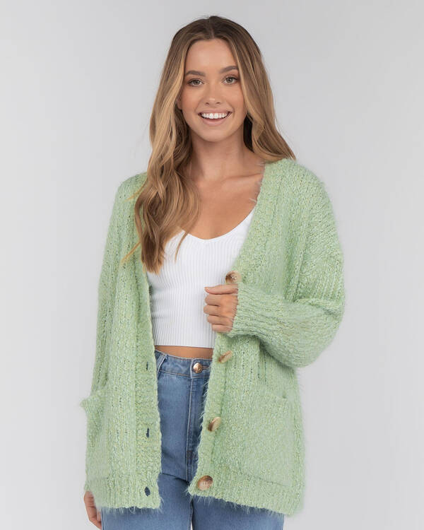 Pink Diamond Outrun Them Knit Cardigan for Womens