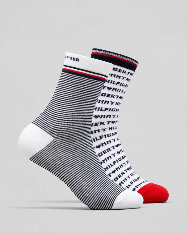 Tommy Hilfiger Womens Tommy Heart Sock Pack for Womens