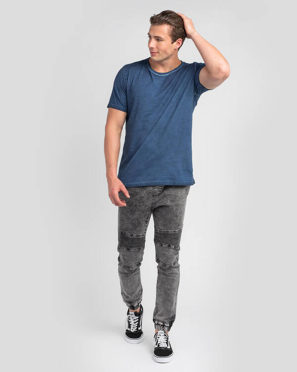 Lucid Commando Denim Jogger Pants for Mens