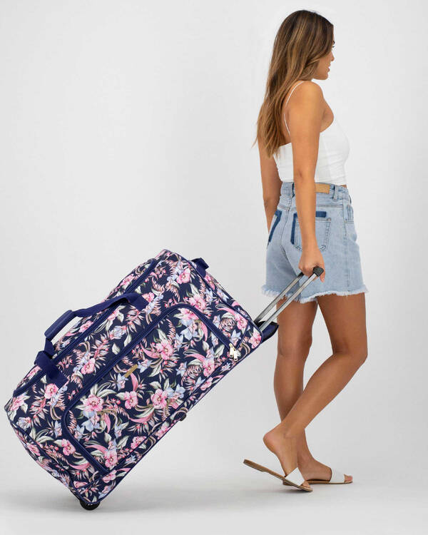 Mooloola Flora Large Wheeled Travel Bag for Womens