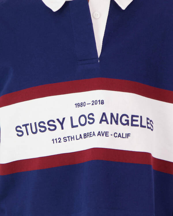 Stussy Hudson Long Sleeve Rugby Top for Womens