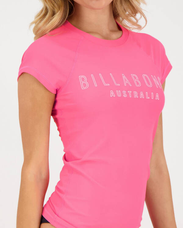 Billabong Mighty Fine Cap Sleeve Rash Vest for Womens
