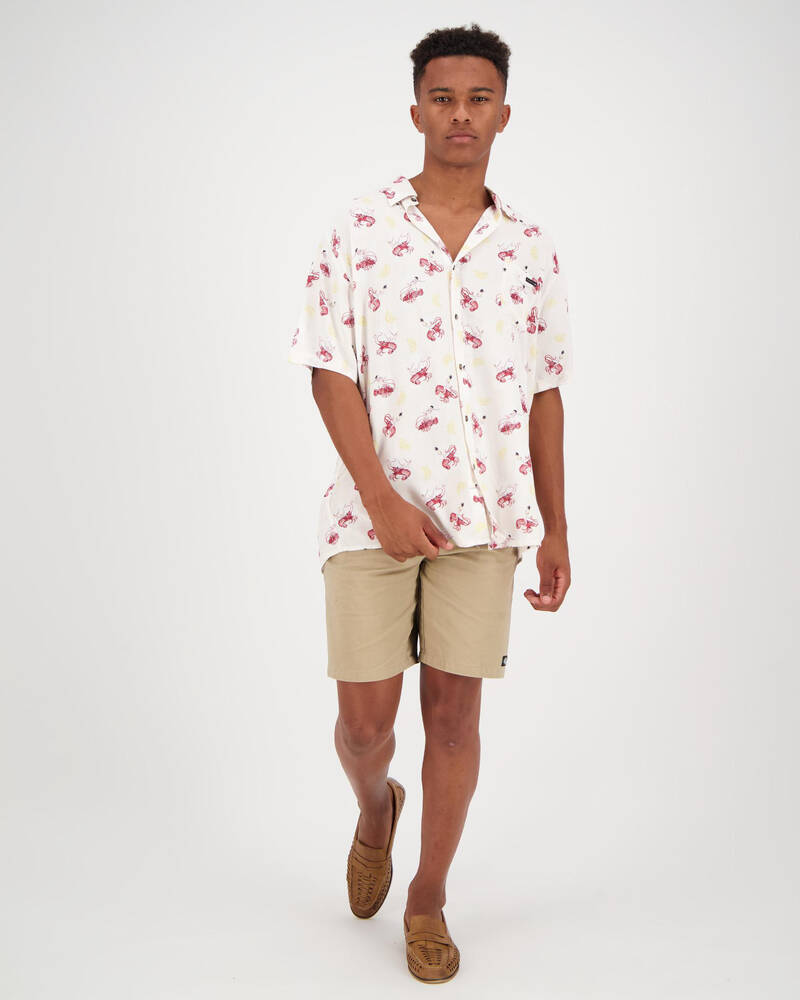Rusty Lobster Mornray Short Sleeve Shirt for Mens