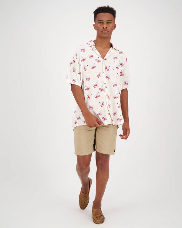 Rusty Lobster Mornray Short Sleeve Shirt for Mens