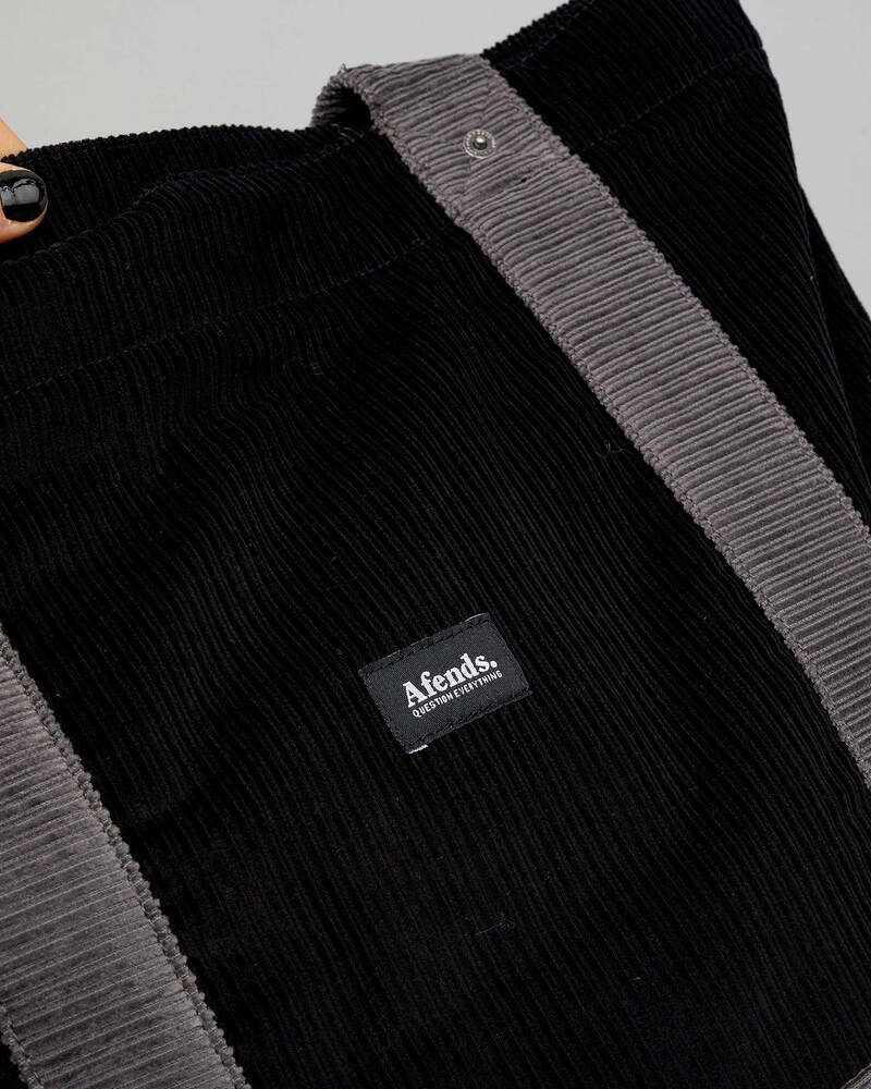 Afends Killer Wale Corduroy Tote Bag for Mens
