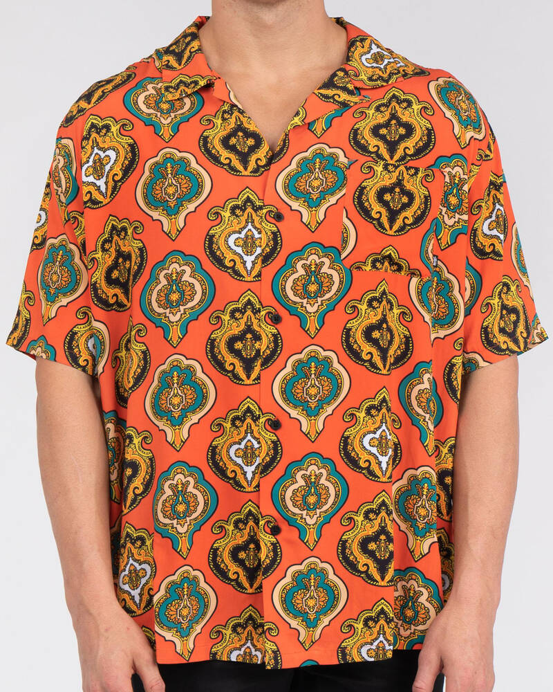 Stussy Shield Short Sleeve Shirt for Mens