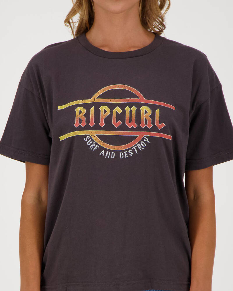 Rip Curl Surf And Destroy T-Shirt for Womens