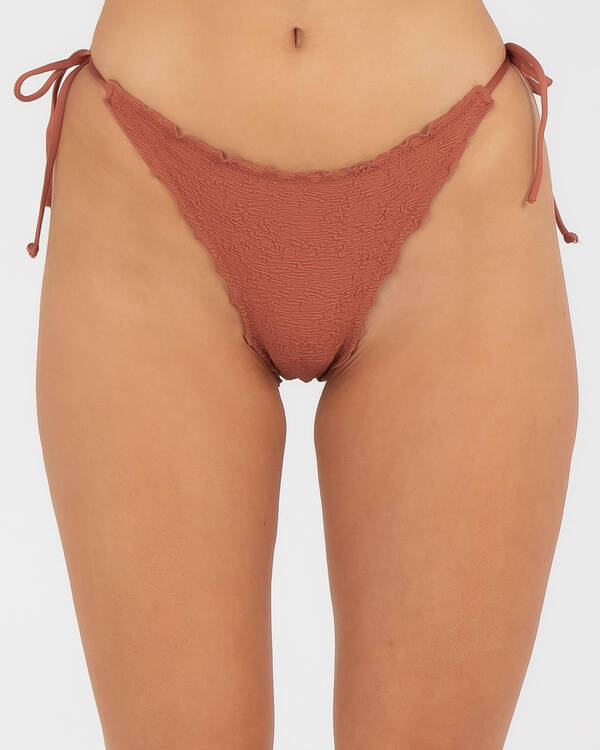 Rusty Sandalwood Midi Bikini Bottom for Womens