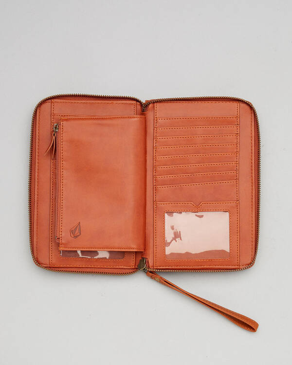 Volcom Kaleidostone Leather Wallet for Womens