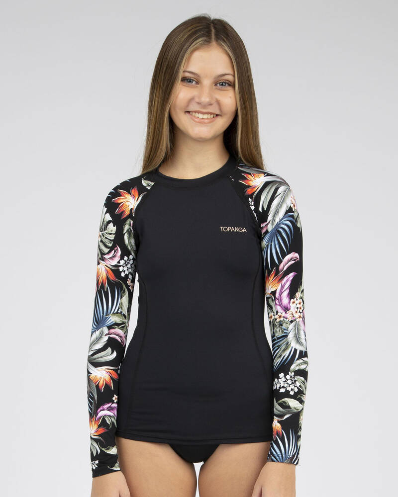 Topanga Girls' Anela Long Sleeve Rash Vest for Womens