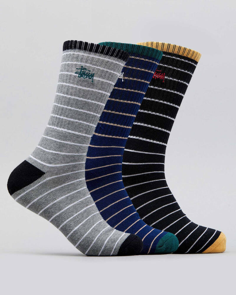 Stussy Graffiti Stripe Sock Pack for Mens