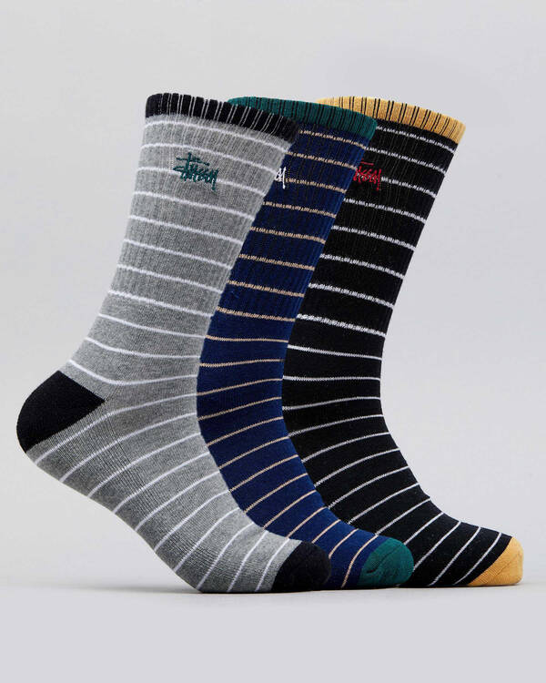 Stussy Graffiti Stripe Sock Pack for Mens