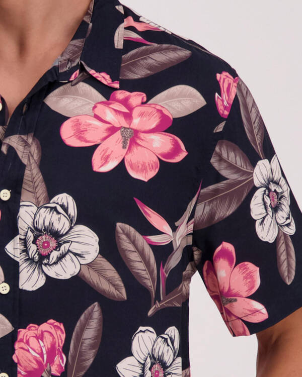 Lucid Wild Flower Short Sleeve Shirt for Mens