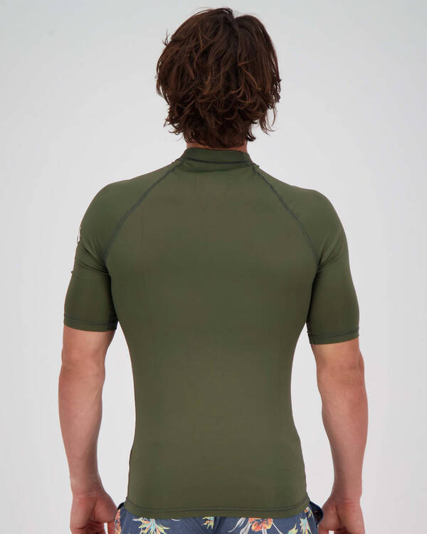 Quiksilver Mens' All Time Short Sleeve Rash Vest for Mens