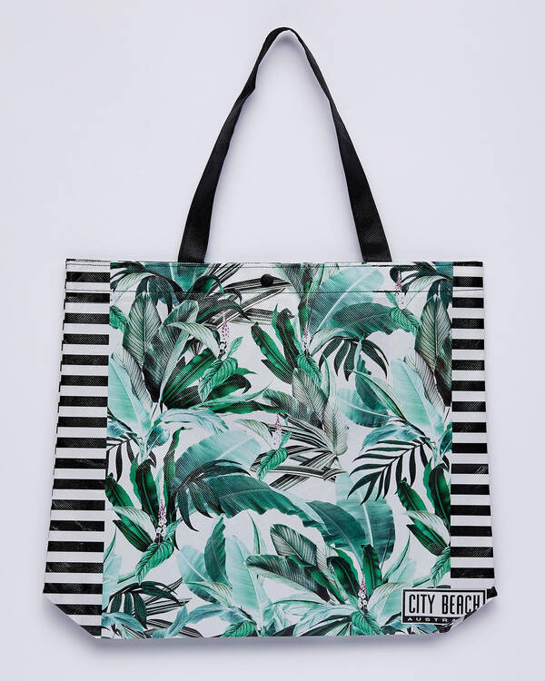 Mooloola Stripe Fern Eco Bag for Womens