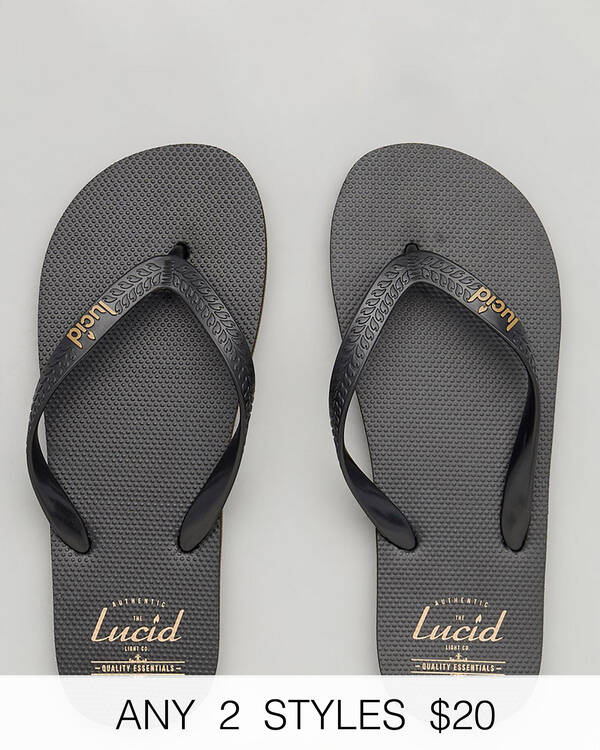 Lucid Wedge Thongs for Mens