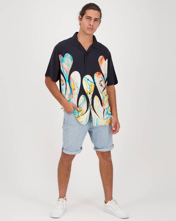 Globe Dead Kooks Flame Heart Shirt for Mens