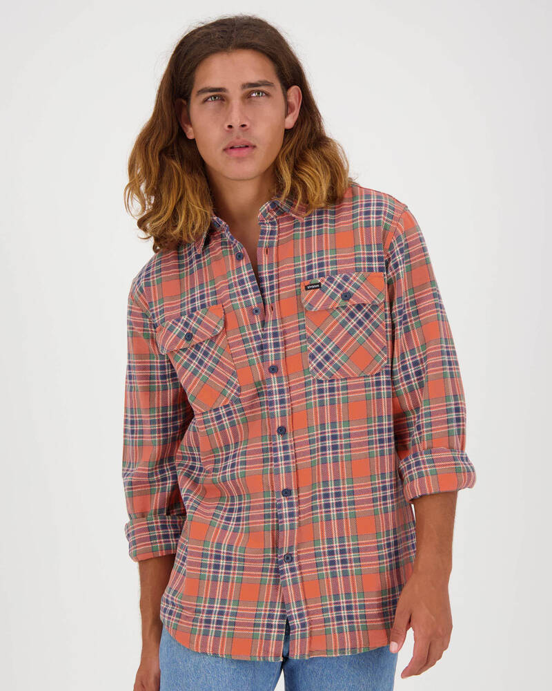 Brixton Bowery Long Sleeve Flannel Shirt for Mens