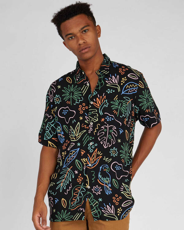Barney Cools Holiday Short Sleeve Shirt for Mens