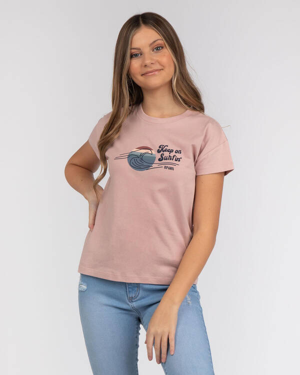 Rip Curl Girls' Keep On Surfin T-Shirt for Womens