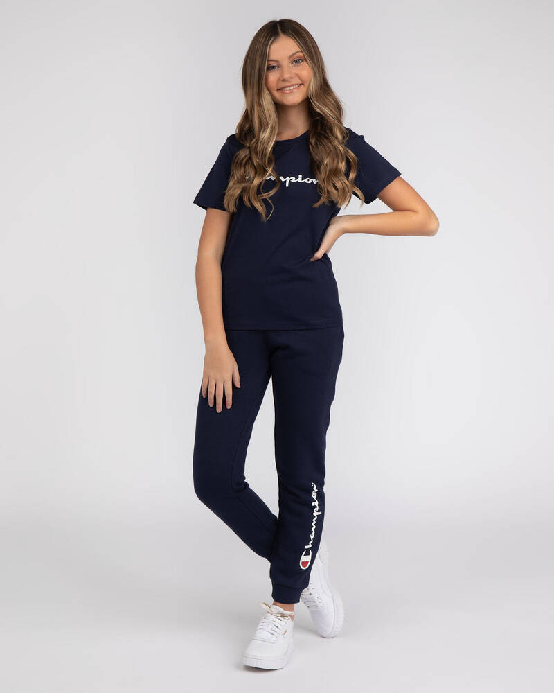 Champion Girls' Logo Track Pants for Womens