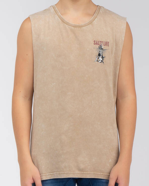 Salty Life Boys' Apex Muscle Tank for Mens