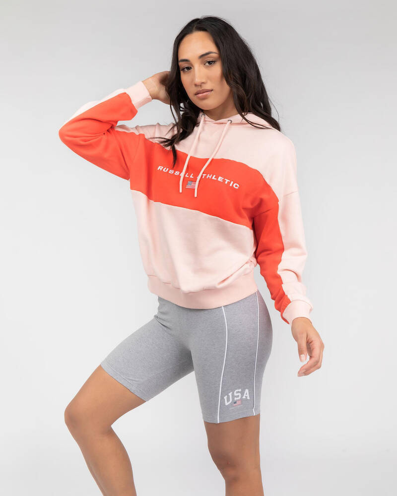Russell Athletic USA Piping Bike Shorts for Womens