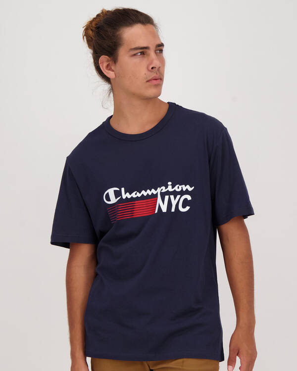 Champion Tape Jersey T-Shirt for Mens