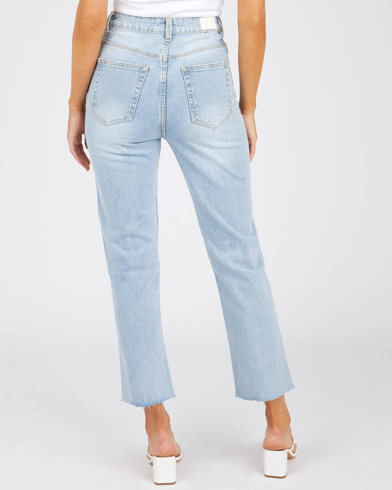 Ziggy Denim Hi Mum Straight Crop Jeans for Womens