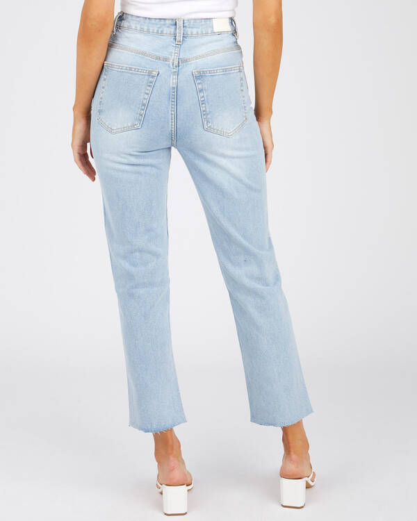 Ziggy Denim Hi Mum Straight Crop Jeans for Womens